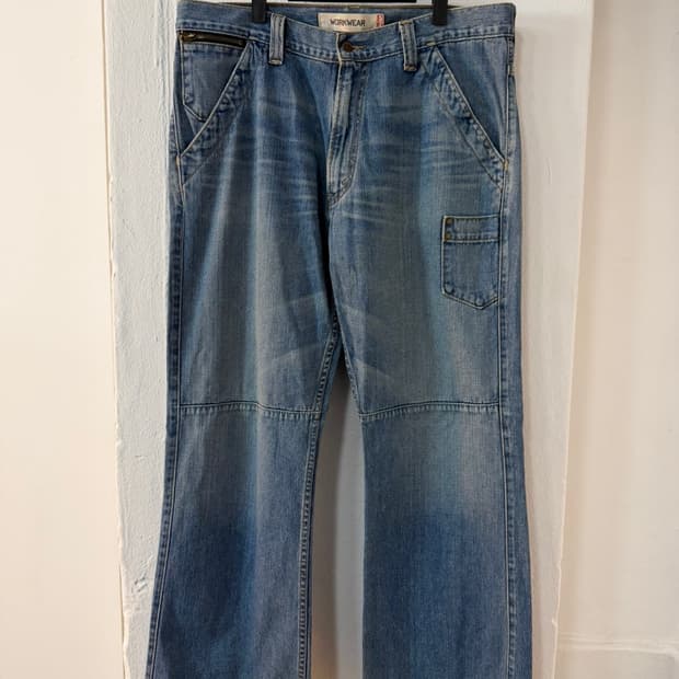 00s 리바이스 루즈 부츠컷 워크 데님 팬츠 