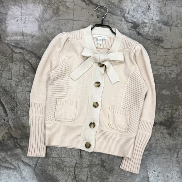 다이앤 본 퍼스텐버그 메리노울 리본 가디건