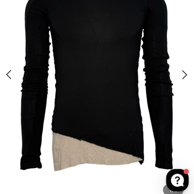 Asymmetric Layered Long Sleeve Top 구합니다