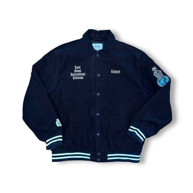 칼하트wip 코듀로이 바시티 자켓