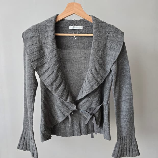 이탈리아 NARACAMICIE 울혼방 랩가디건