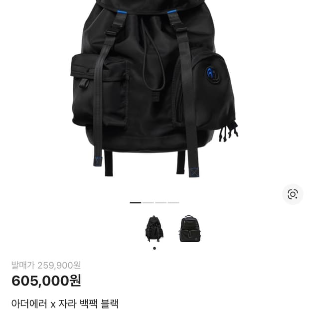 자더에러 백팩 판매(새상품)