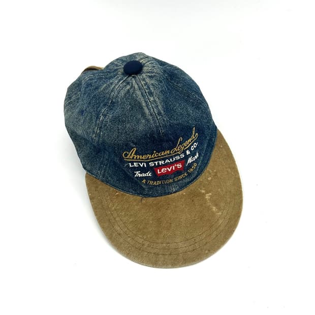 [LEVI'S] 90s 리바이스 데님 스웨이드 배색 볼캡