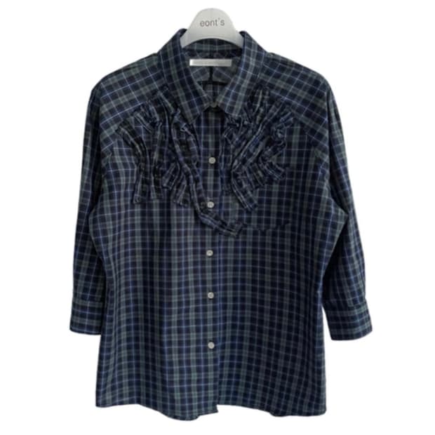 에옹쓰 exclusive habitat frill shirt
