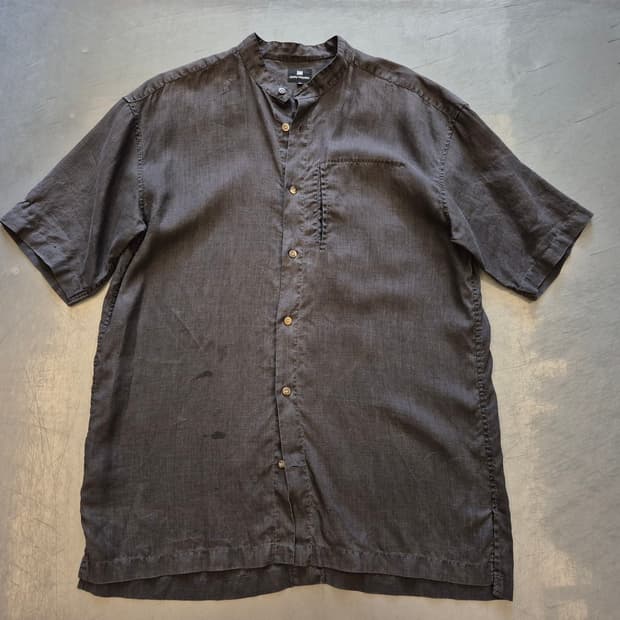 90s im isseymiyake 린넨 셔츠