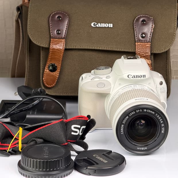 캐논 EOS 100D 화이트 DSLR 카메라
