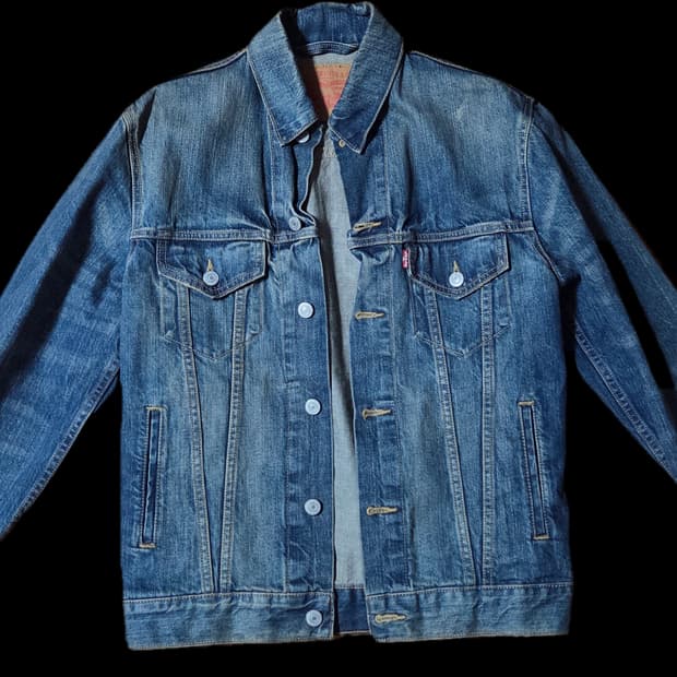 리바이스 70797 데님 트러커 청자켓 A376
