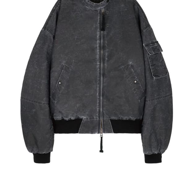 Etce washed crop bomber m사이즈