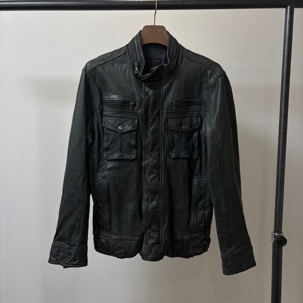 (XL) Guess 게스 락시크 양가죽 자켓