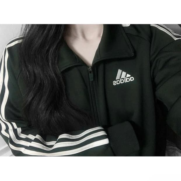 🐰아디다스 딥그린 삼선 은은 트랙탑 여리 져지🪽🤍