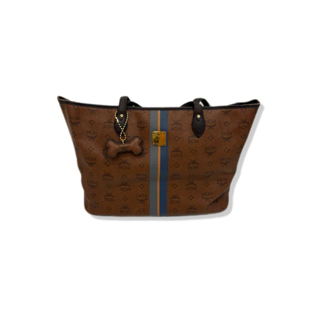 mcm vintage vissetos shopper bag