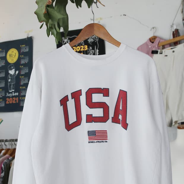 (착용컷) RUSSELL ATHLETIC USA 롱 슬리브 (남성용 L)