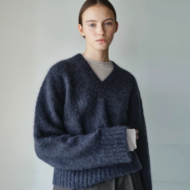 코켓(coket) V넥 모헤어니트 프리사이즈 새상품