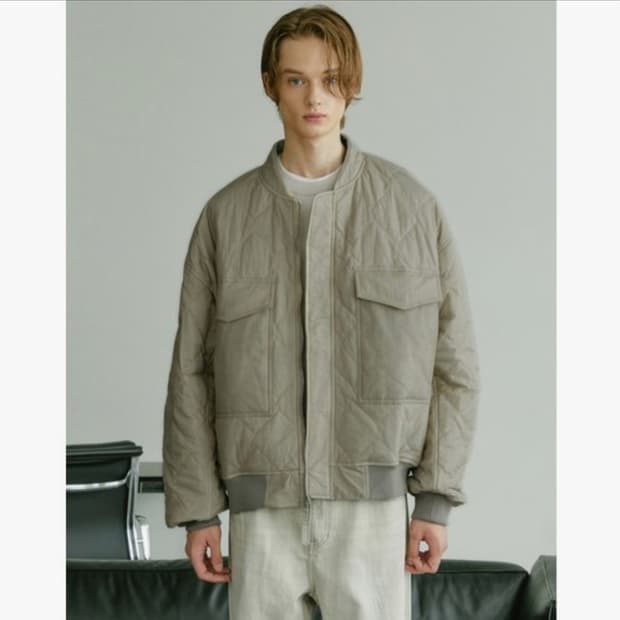 [거의 새것] 질스튜어트 뉴욕 베이지그레이 리버서블 점퍼 자켓 L