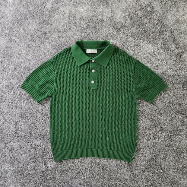 [무료배송] minav 반팔 니트 폴로