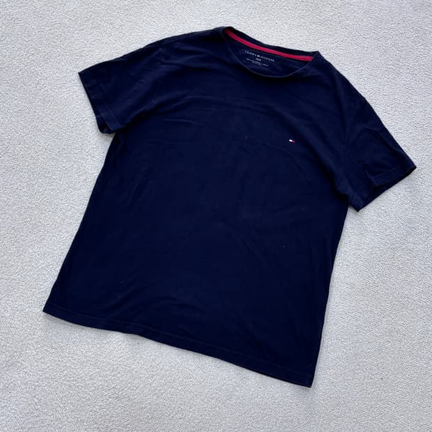 M 타미힐피거 스몰로고 반팔 티셔츠 0416E
