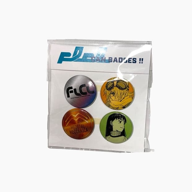 프리크리 FLCL 캔뱃지 4종 세트 B