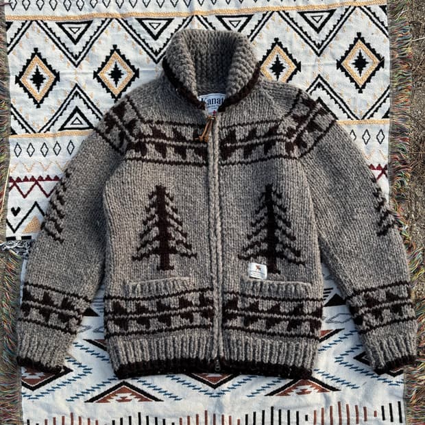 NEIGHBORHOOD × Kanata Cowichan Zip Knit