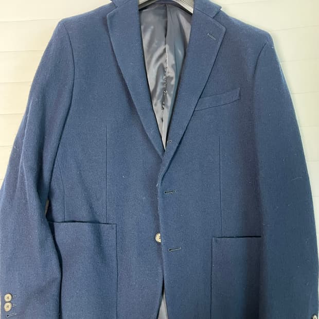 알레그리 네이비 울 블레이저