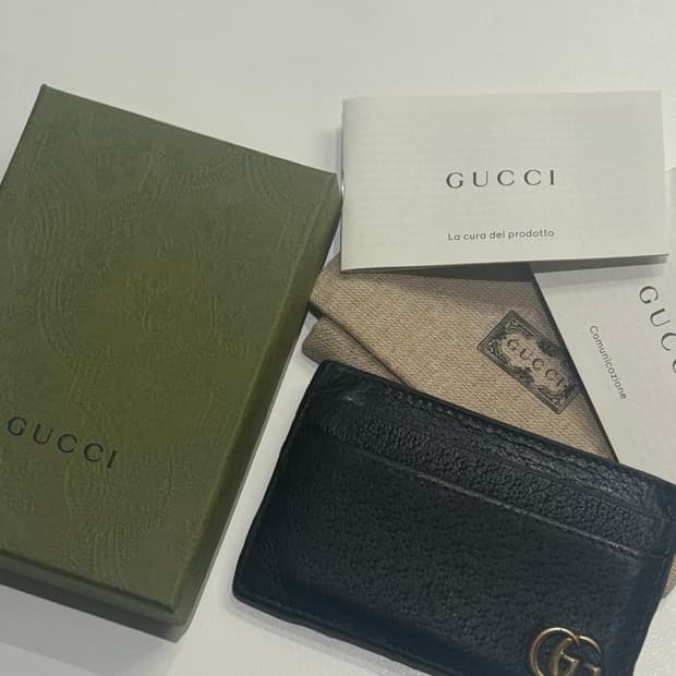 정품 구찌 마몬트 카드지갑