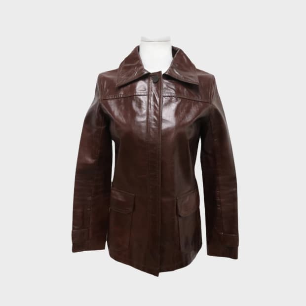 HORSE HIDE 가죽 자켓 62598