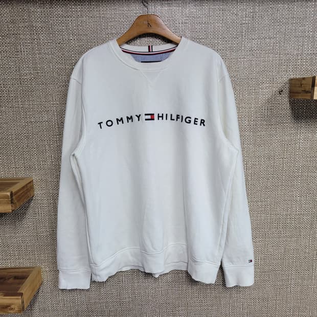 XL 110사이즈 타미힐피거 기모 맨투맨 빅사이즈 오버핏 올드스쿨 