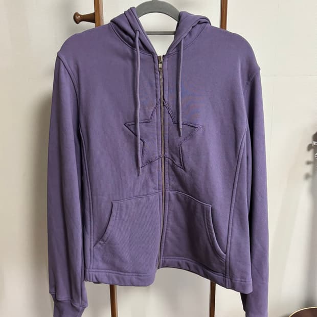 노컨텐츠 스타 패치 후드집업