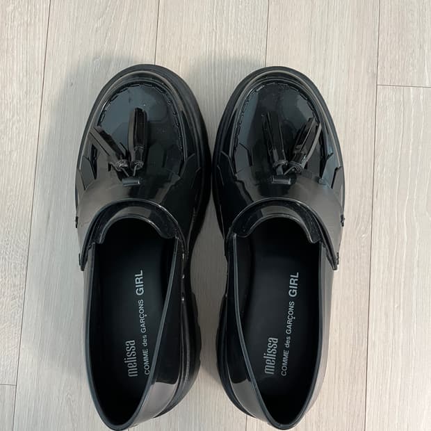 꼼데가르송x멜리사 로퍼 블랙