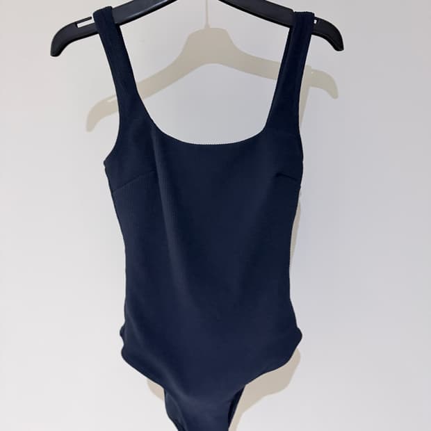 H&M 네이비 모노키니 베이직 수영복