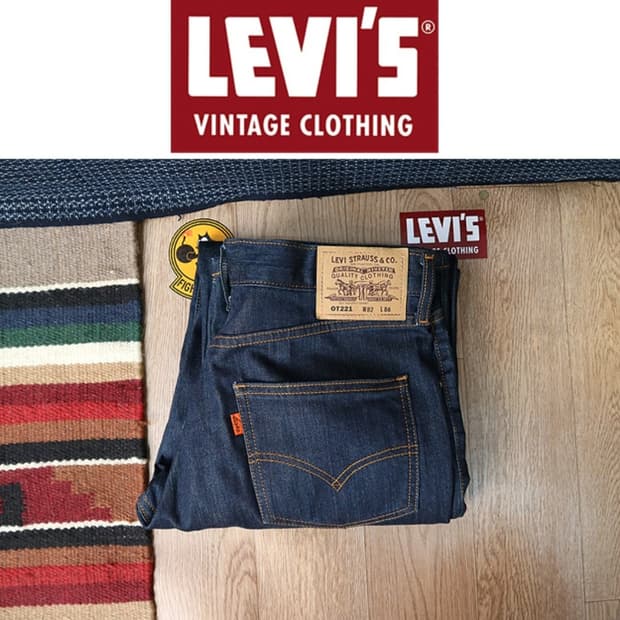 00S LEVIS 리바이스 OT221 오렌지텝 진청 데님 32
