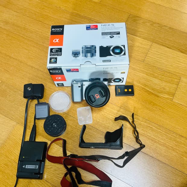 소니nex-5 박스세트 오레오렌즈 포함