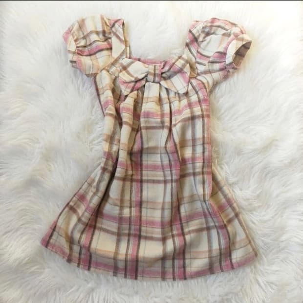리즈리사 체크 리본 미니 원피스 갸루 히메갸루 로걀 빈티지 딸기초코 딸초