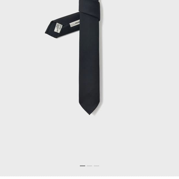 포터리 울 슬림타이 다크네이비