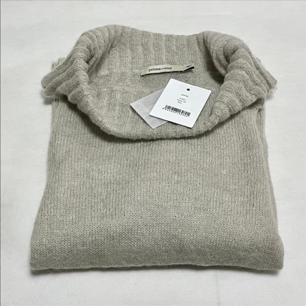 [S]팔로마울 Sofre 모헤어 오프숄더 니트/그레이