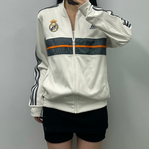 아디다스 레알마드리드 화이트 트랙 져지
