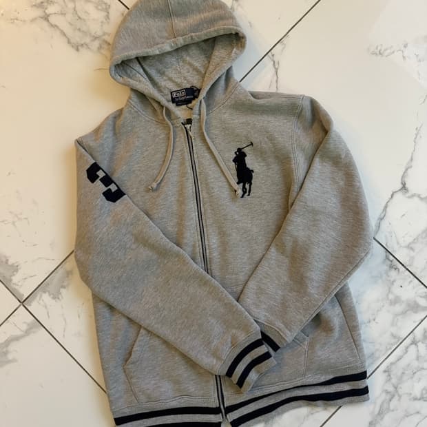 폴로 빅포니 그레이 후드집업 판매!!