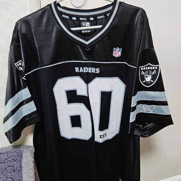 뉴에라 NFL 라스베이거스 레이더스 폴리에스터 티셔츠 블랙