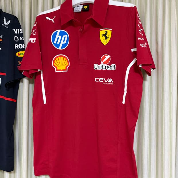 스쿠데리아 페라리 F1 팀 폴로 티셔츠 S