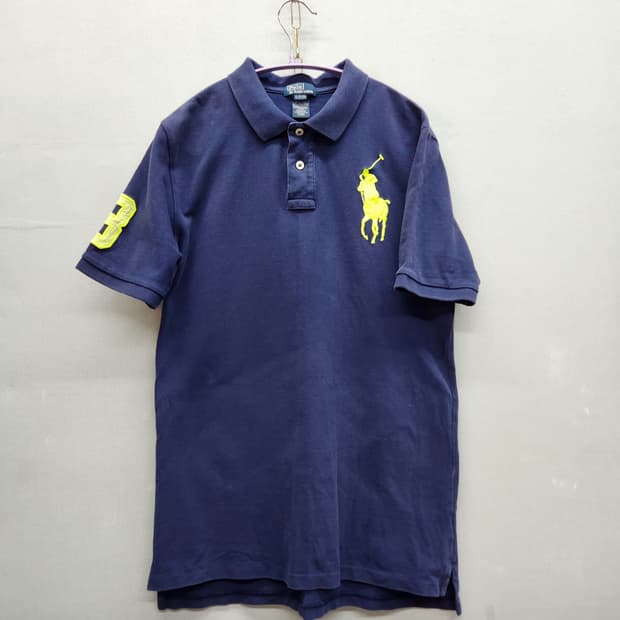 폴로랄프로렌 빅포니 형광 반팔카라 M