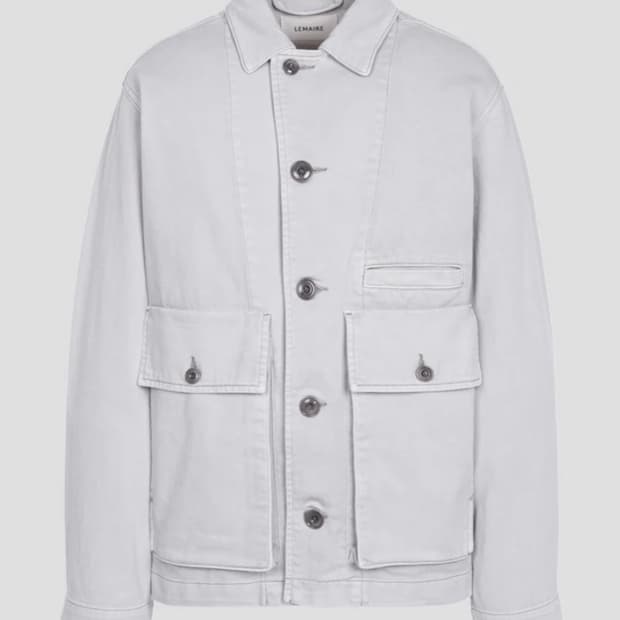 르메르 박시 자켓 데님 스노우 그레이 Lemaire Boxy Jacket