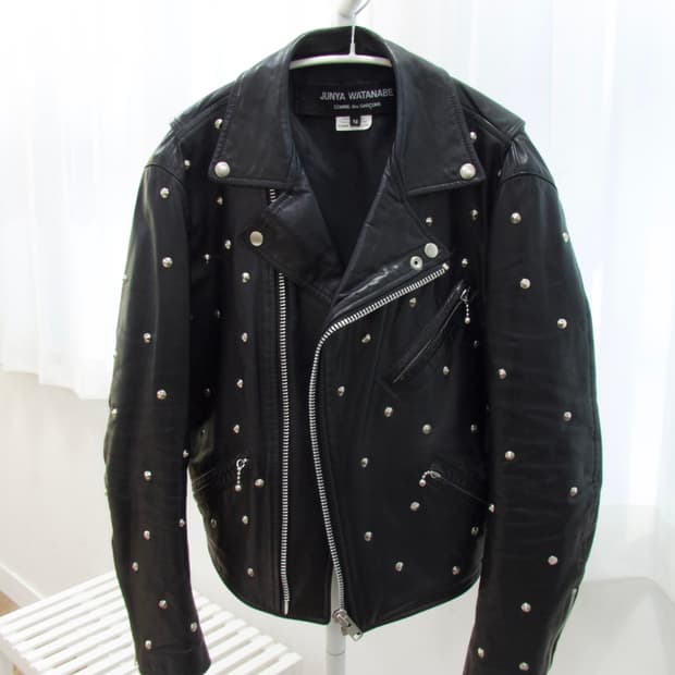 준야와타나베 스터드 가죽자켓
