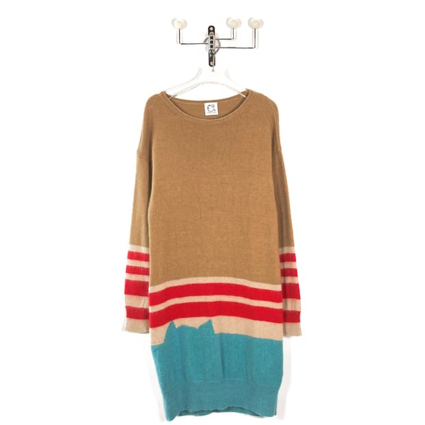 츠모리 치사토 앙고라 니트 원피스