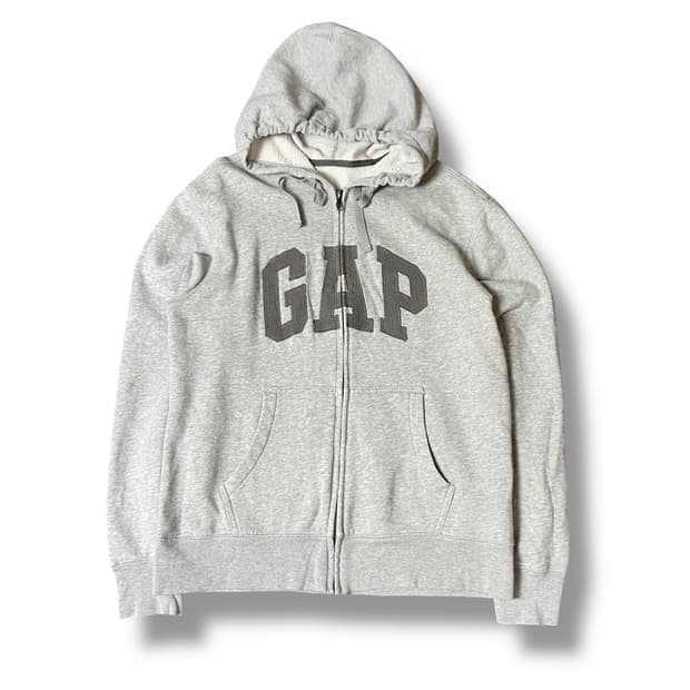 GAP 갭 빅로고 그레이 후드집업 