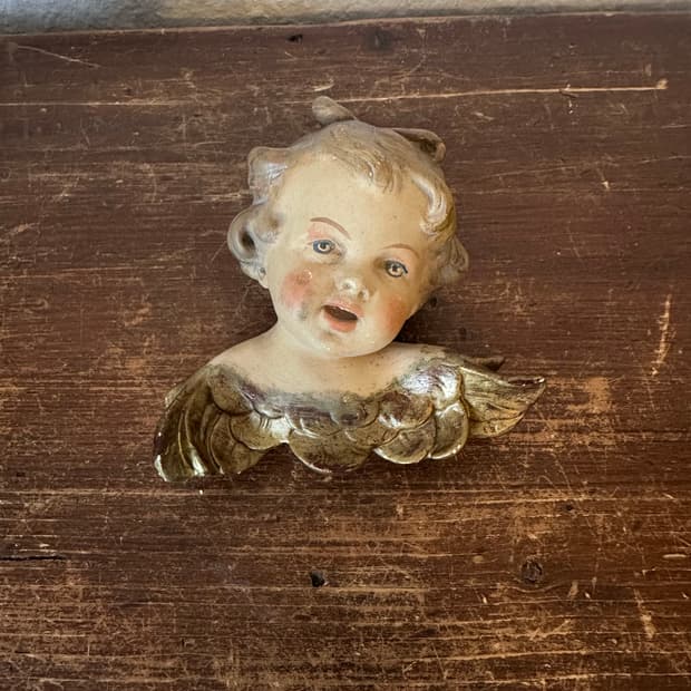 독일)빈티지 천사벽걸이(핸드메이드)