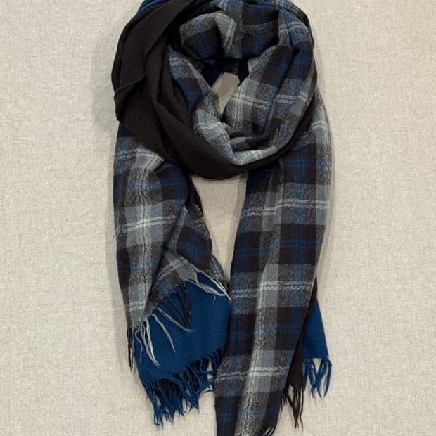 요지야마모토 레이어드 울 머플러