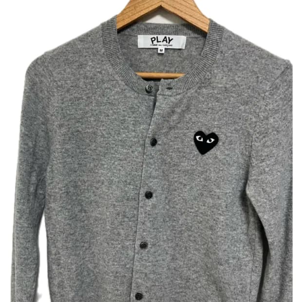 꼼데가르송 가디건 그레이 여성m