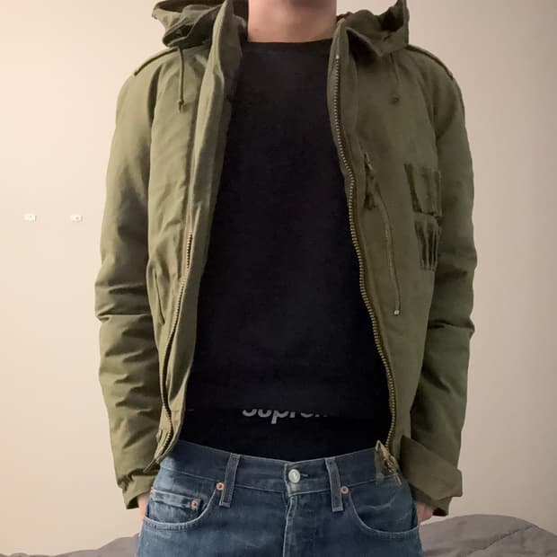 1985 캐나다군 AFV 탱커 자켓 스몰 롱 데드스탁