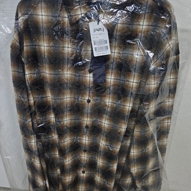 준지 아가일 브라운 셔츠