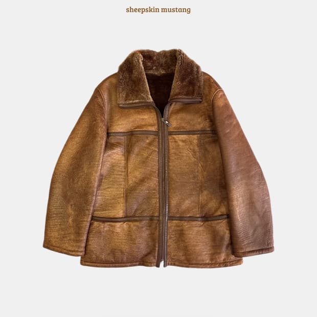 레베카 최연옥 양털 시어링 양가죽 무스탕 자켓