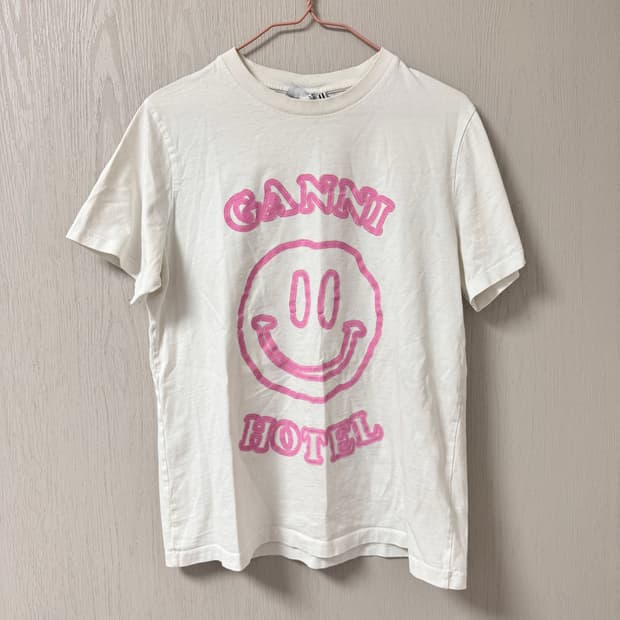 (s) 가니 스마일 핑크 반팔